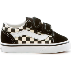 Children's Shoes Vans Toddler Old Skool V Checkerboard - Black/White