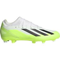 40 Botas de fútbol Adidas X Crazyfast.3 Firm Ground - Cloud White/Core Black/Lucid Lemon