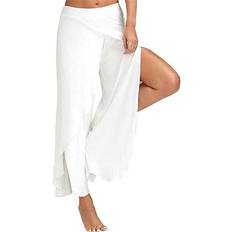 Super Soft Modal Spandex Yoga Pants - White