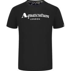 Aquascutum London Brand Logo T-shirt - Black