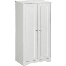 White Storage Cabinets Homcom Kitchen Pantry Storage Cabinet 27.5x55"