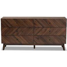 Furniture Baxton Studio Hartman Chest of Drawer 63x31.2"