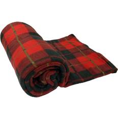 Dreamscene Check Polar Fleece Couverture Rouge (150x120cm)