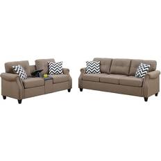 Fiberboards Sofas Bobkona Loveseat Sofa 85" 2 5 Seater