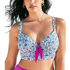 Paisley Swimwear Swimsuits For All Confidante Bra Sized Underwire Bikini Top - Pink Boho Paisley