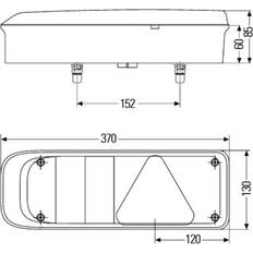 Hella heckleuchte 2vp 340 934-101 rechts 130mm