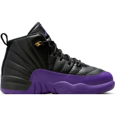 Winter Basketball Shoes Children's Shoes NIKE Air Jordan 12 Retro PS - Black/Field Purple/Metallic Gold/Taxi