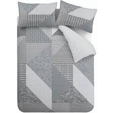 Catherine Lansfield Larsson Geo Dynebetræk Grå, Hvid (230x220cm)