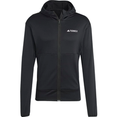 adidas Terrex Xperior Light Fleece Hooded Jacket - Black