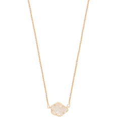 Kendra Scott Tess Pendant Necklace - Gold/Iridescent Drusy