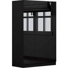 Black Wardrobes Triple Wardrobe 120x180cm