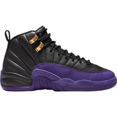 Purple Sneakers Children's Shoes NIKE Air Jordan 12 Retro GS - Black/Metallic Gold/Taxi/Field Purple