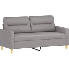 Beige Sofas vidaXL 2-Seater Fabric Sofa 62.2" 2 Seater