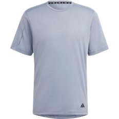 Fitness - Herre - Lilla T-shirts adidas Yoga Base Training Tee - Silver Violet/Carbon