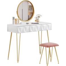 Multifärgade Sminkbord EUGAD Modern Sminkbord 40x100cm