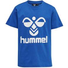 Blå T-skjorter Hummel Tres T-shirt S/S - Lapis Blue (213851-8678)