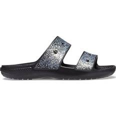 Crocs Kid's Classic Glitter Sandal - Black Combination