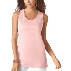 Roaman's Women's Scoopneck Tank Top Plus Size - Soft Blush