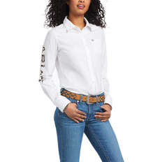 Ariat Women T-shirts Ariat Women's Wrinkle Resist Team Kirby Stretch Shirt - White