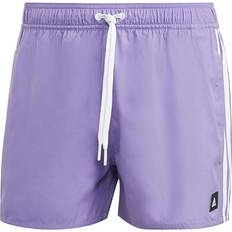 adidas 3-Stripes Clx Very Short Length Swim Shorts - Violet Fusion/White