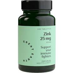 Zink 25mg Great Earth Zinc 25mg 100 st