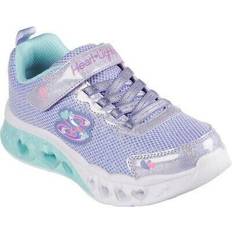 Skechers Girls Flutter Heart Lights Bring Sparkle Trainers lavender/blue/pink