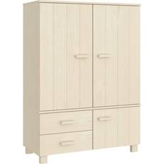 vidaXL Solid Pine Garderobe 99x137cm