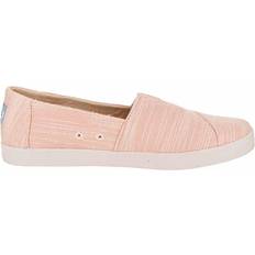 Oranssi Kengät Toms Avalon Bloom Slubby Cotton Slip-On - Vaaleanpunainen