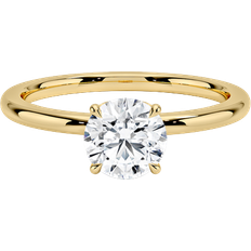 Petal Engagement Ring - Gold/Diamond