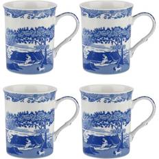 Spode Stentøj Kopper Spode Blue Italian Krus 34cl 4stk