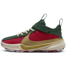 Gold Basketball Shoes Children's Shoes Nike Zoom Freak 5 NRG - Gym Red/Court Purple/Flat Opal