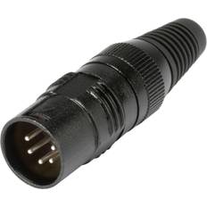 HI-X5CM-M XLR Connector Plug 5 Black 1 pc