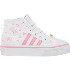 Adidas nizza platform adidas JuniorTenis Nizza Platform - Cloud White / Bliss Pink / Gold Metallic