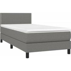 vidaXL Solid Color with Stitching Boxspringbett