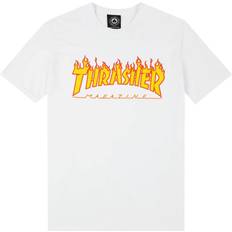 Thrasher Flame Kids T-Shirt white