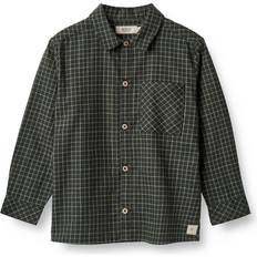 Svarte Skjorter Wheat Junior Shirt Oscar - Black Coal Check