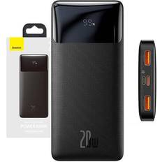 Baseus Powerbank Batterijen en Opladers Baseus Bipow 10000mAh 20W Black Powerbank Zwart 10000 mAh