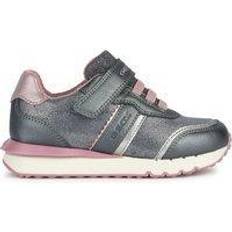 Geox Grey Trainers Geox Kids Fastics Breathable Trainers
