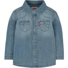 S Overhemden Levi's Barstow Western Shirt - Blauw