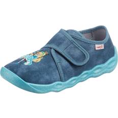 Superfit Chaussons Superfit Klett-Hausschuhe BUBBLE MAGIC in blau