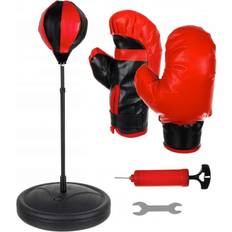 Boxing Ball with Boxing Gloves for Kids Red