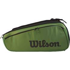 Zwart Tennistassen en Hoezen Wilson Super Tour 15pk Blade Black/green, Unisex, Apparatuur, Tassen, Tennis, Groen