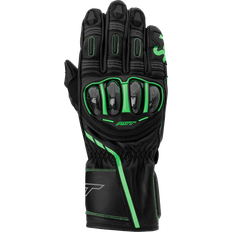 Rst S-1 Leather Gloves - Black/Grey/Neon Green Unisex, Man