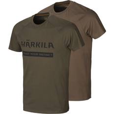 Brune - Jakt Klær Härkila Logo T-Shirt 2er-pack