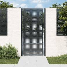 Contenitori vidaXL Cancello Giardino Antracite 105x250 cm in Acciaio