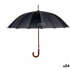 BigBuy Home Black Metal Cloth Umbrella - Black