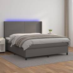 Latex Continentaal Bedden vidaXL Boxspring met Matras en LED 180x200 cm