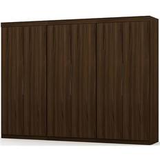 Brown Clothing Storage Manhattan Comfort Mulberry Wardrobe 107.9x81.3"