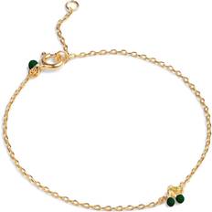 Enamel cherry ENAMEL Copenhagen Cherry Armbånd Petrol Green