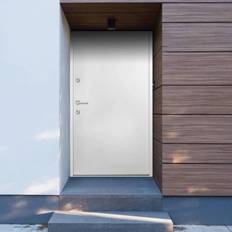 Porte vidaXL Ingresso Bianca 100x200 cm in Alluminio Porta Esterna (100x)
